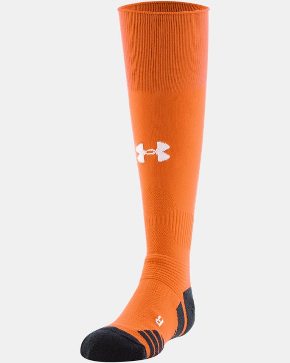 Kids' UA Soccer Over-The-Calf Socks, Orange, pdpMainDesktop image number 2